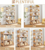OSCHF 5-Tier Wooden Open Bookcase - Image 3