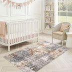 DMOYEST Washable Area Rug: 3x5 ft Abstract Small Rugs - Image 5