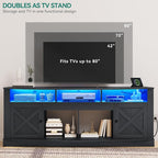 YITAHOME TV Stand for 75/80 Inch TV, Media Furniture TV Table - Image 7