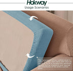 Hokway Couch Cushion Covers Stretch Cushion Covers Sofa Seat Cushion Slipcover - Image 5