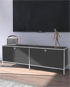 Metal Low Board Storage Cabinet - Image 2