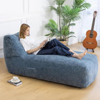 Giant Bean Bag Chair for Adults, Big Faux Fur Plush Bean Bag Lounger, Large by Unknown