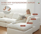 GRUSIGN 110'' Oversized Cloud Sectional Boneless Couch - Image 4