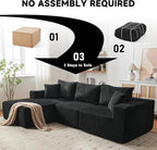 108” Modular Sectional Sofa, Cloud Sectional Couch - Image 7