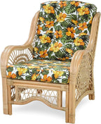 Malibu Lounge Living Accent Armchair Natural Rattan Wicker Handmade Design - Image 4