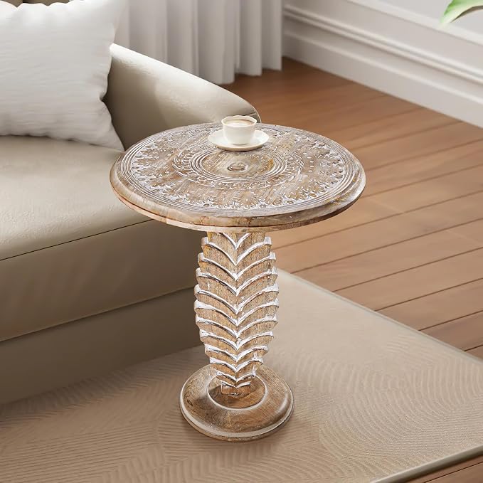 End Tables for Living Room- Small Drink Table for Small Spaces, Modern Accent - Image 6