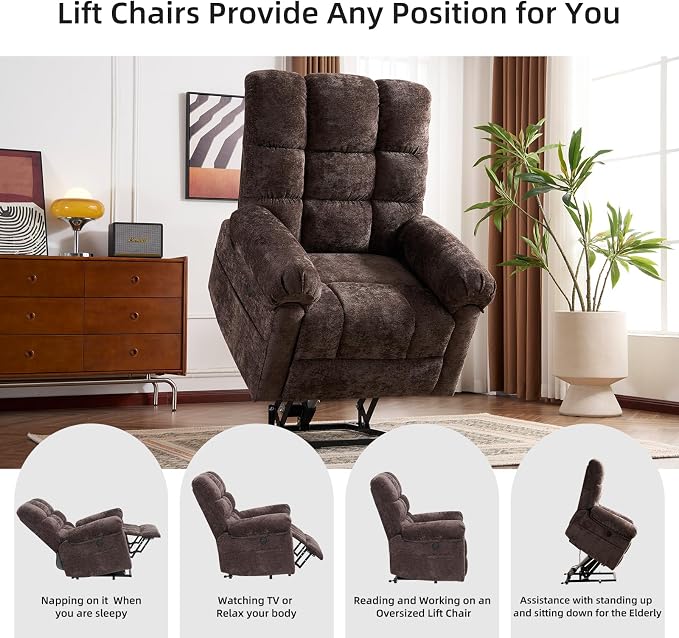Oversized Power Lift Recliner Chair - Image 3