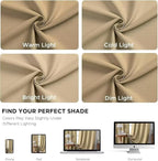 Joydeco White Blackout Curtains 96 Inches Long - Image 3