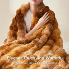 L'AGRATY Faux Fur Throw Blanket - Image 6