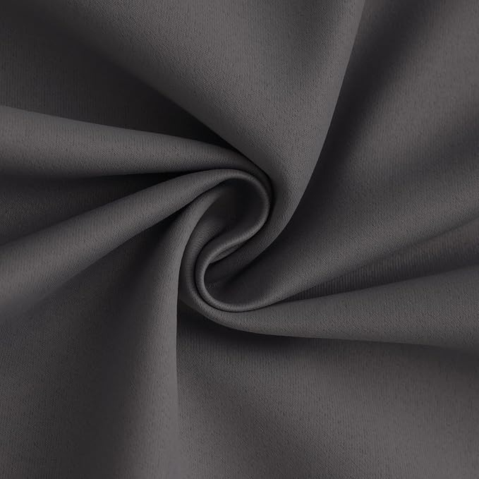 Yakamok Dove Grey 100% Blackout Curtains 84 Inches Long 50" Wide 2 Panel | - Image 3