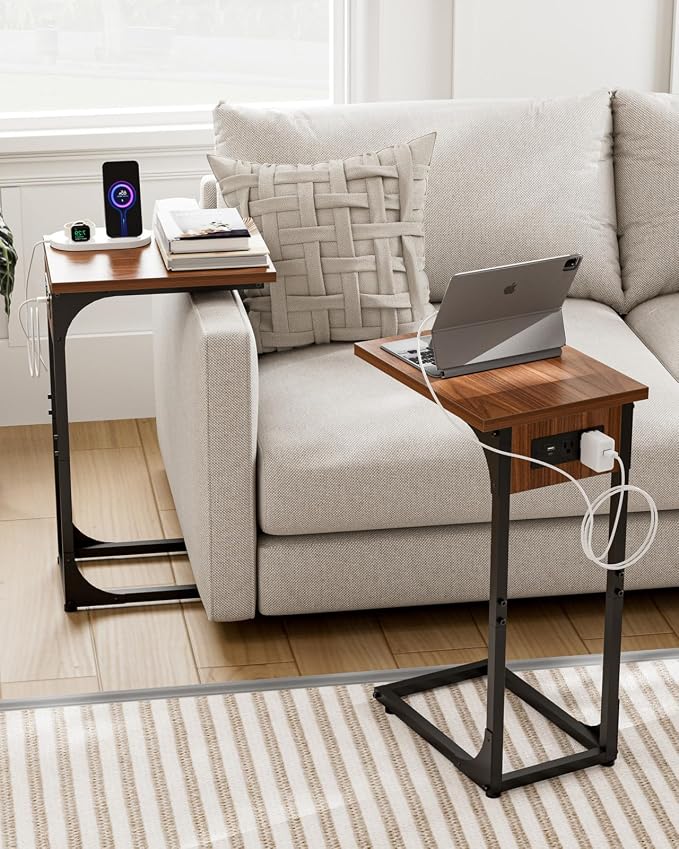 C-Shaped Side Table for Couch - Image 7