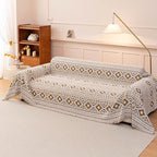 VClife Boho Couch Cover, Aztec Geometric Pattern Jacquard Chenille Couch Cover - Image 8