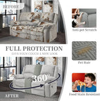 100% Waterproof Sectional Recliner Couch Covers - Image 5