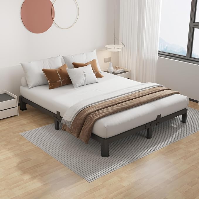 ROIL 4 inch Metal Queen Bed Frame - Image 8