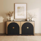 BELLEZE 65 Inch Fluted Buffet Cabinet - Image 7