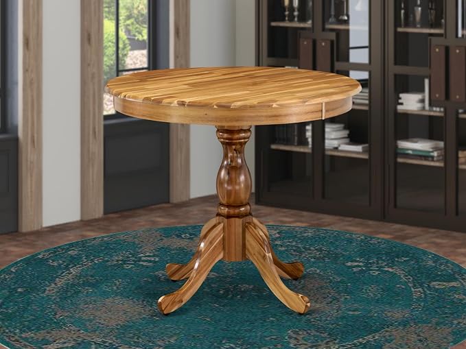 East West Furniture AMT-ANA-TP Antique Dining Room Table - Image 2