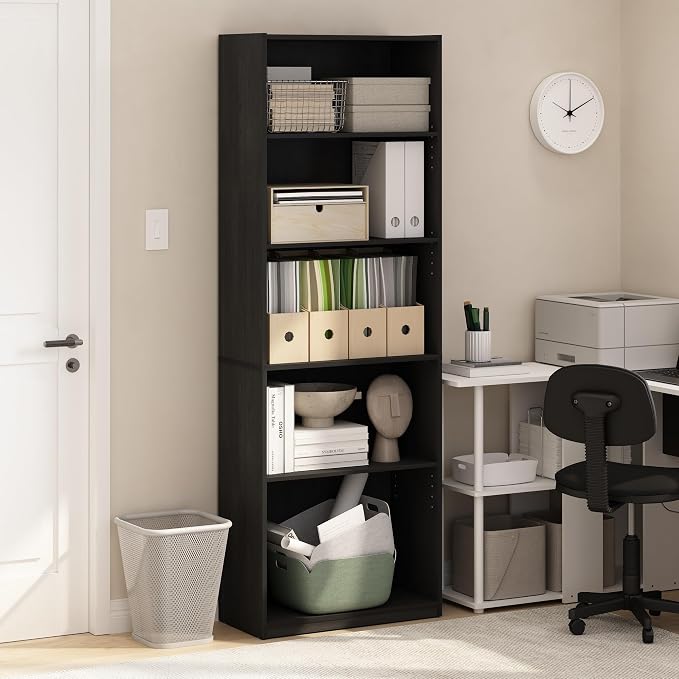Furinno GEHRY Book Shelf, 5-Tier Bookshelf - Image 2