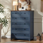 Joaxswe Farmhouse 6 Drawer Dresser - Image 10