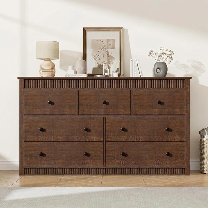 GarveeHome 7 Drawer Dresser for Bedroom, Modern Long Storage Dresser Organizer - Image 8