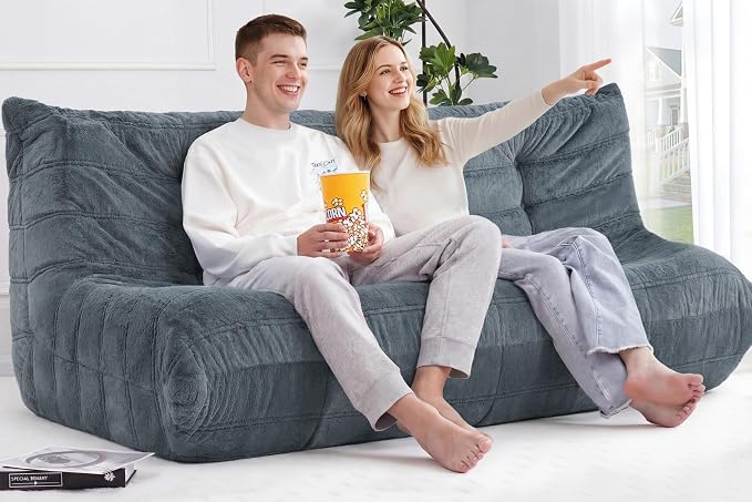 Bean Bag 3-Seater Chair Big Sofa Beanbag Chair - Image 7