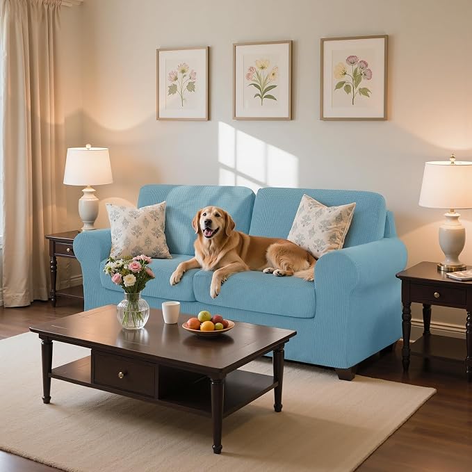 SUBRTEX 5 Pieces Stretch Sofa Slipcover Sets Couch Cover Sets Backrest Cushion - Image 8
