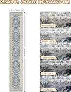 Washable Runner Rug 2.5x14, Long Kitchen Rugs Non-Slip, Soft Hallway Runner - Image 2