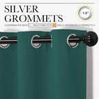 NICETOWN Hunter Green Blackout Curtains 78" Long - Image 3