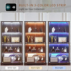 LELELINKY Farmhouse Display Cabinet - Image 3