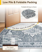 RELEANY Washable Area Rug, Small 2'x3', Water Repellent, Pet Friendly, Vintage - Image 7