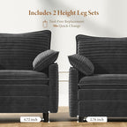 Vesgantti 74" Loveseat Sofa for Living Room, Comfy Cloud Couch Deep Seat - Image 3