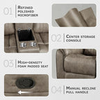 Lexicon 74" W Manual Double Reclining Loveseat - Image 3