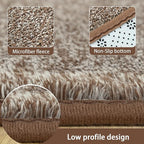 2x6 Runner Rug for Hallway, Long Runner Rugs Non Slip, Matte Brown | Soft - Image 6