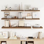 Acovy 55 Inch Floating Shelves, Wooden Shelves - Image 7