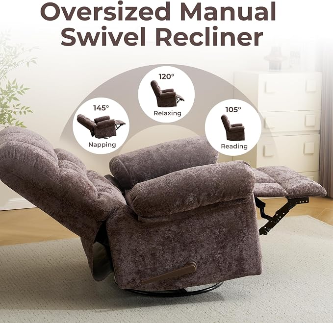 Oversized Swivel Rocker Recliner - Image 4