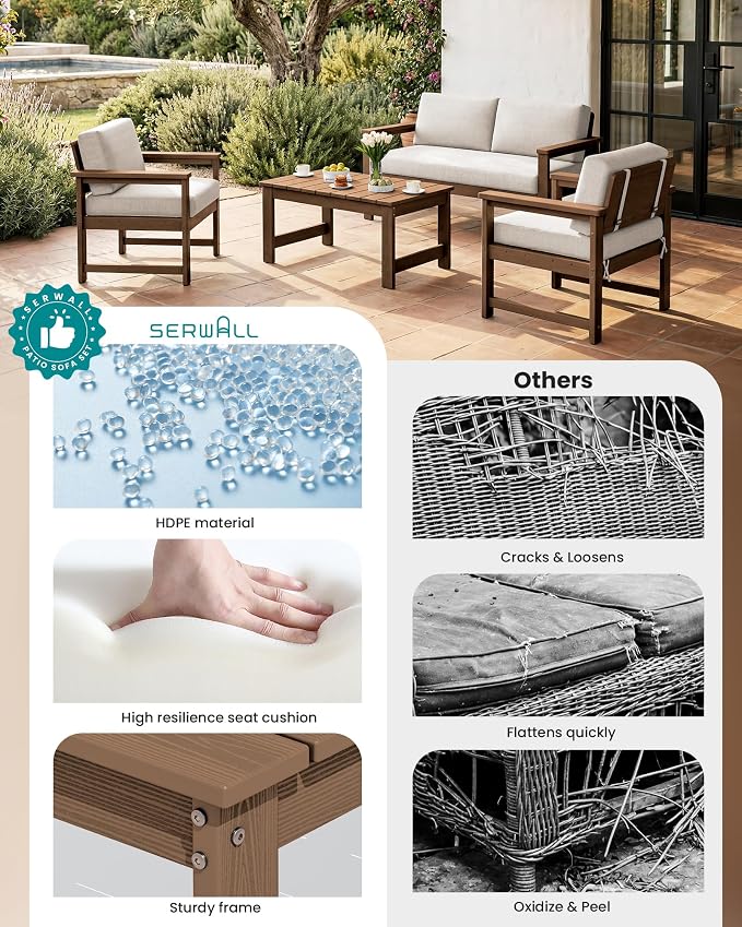 SERWALL HDPE Outdoor Loveseat - Image 9