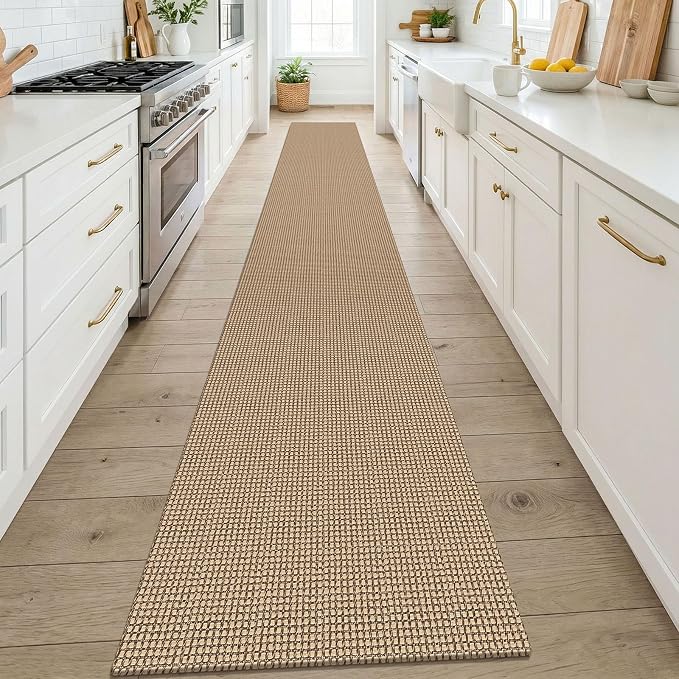 KOZYFLY Boho 2x14 Runners Rugs for Hallway, Long Washable Runner Rug, Woven Non - Image 2