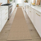 KOZYFLY Boho 2x14 Runners Rugs for Hallway, Long Washable Runner Rug, Woven Non - Image 2