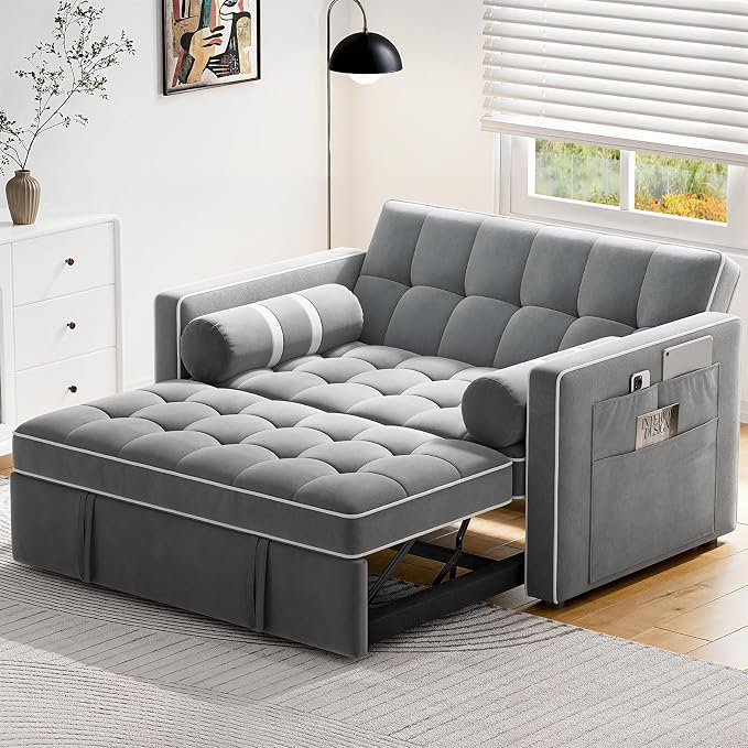 Pipishell 3 in 1 Convertible Sleeper Sofa Bed, Pull Out Couch - Image 7