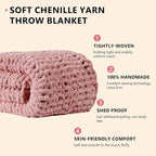 L'AGRATY Chunky Knit Throw Blanket - Image 2
