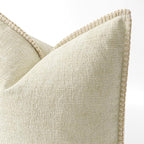 MIULEE Decorative Couch Throw Pillow Covers 16x16 Inch Cream White 2 Pack | - Image 2
