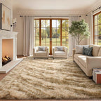 Area Rugs for Living Room, Tie-Dyed 4x6 Feet Soft Fluffy Shagg Plush Rug High - Image 3