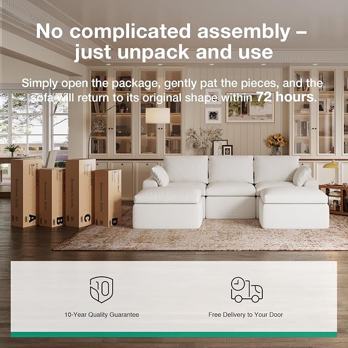 Novilla Modular Cloud Couch, Modern Sectional Sofa - Image 20