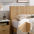 T4TREAM Fluted Queen Size Bed Frame - Image 5