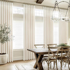 Custom Pinch Pleated 78 Inch Dining Room Curtains 2 Panels Set, Farmhouse Cream - Image 6