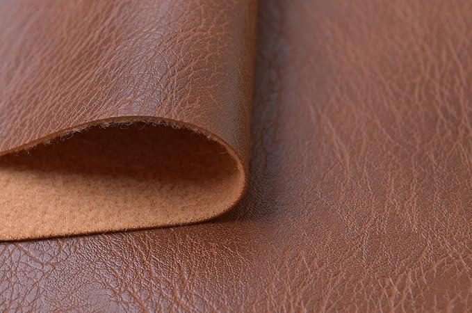 Wento Thick Faux Leather Fabric Soft Skin Grain PU Leather - Image 3