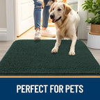 OLANLY Dog Door Mat for Muddy Paws 47x32, Super Absorbent Chenille Mud Mat | - Image 6