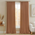 PleatedDrapes Antique Burnt Orange Sheer Autumn Curtains & Drapes 108 Inches by PleatedDrapes
