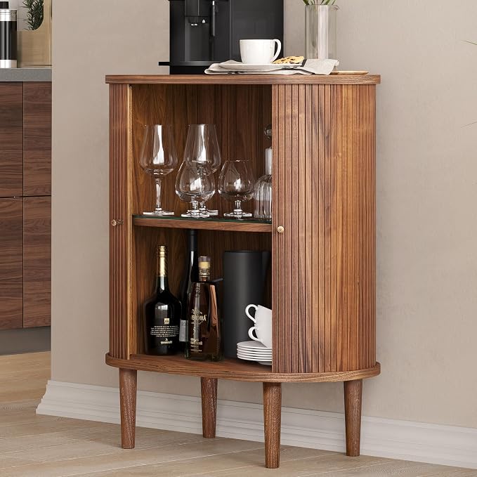 WERMO 28'' Fluted Bar Cabinet - Image 4