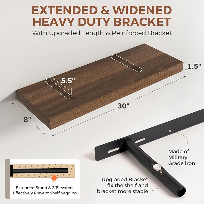 Dreamland 30 Inch Floating Shelves - Image 3