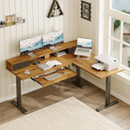 Casaottima 59 Inch Electric L-Shaped Standing Desk - Image 2